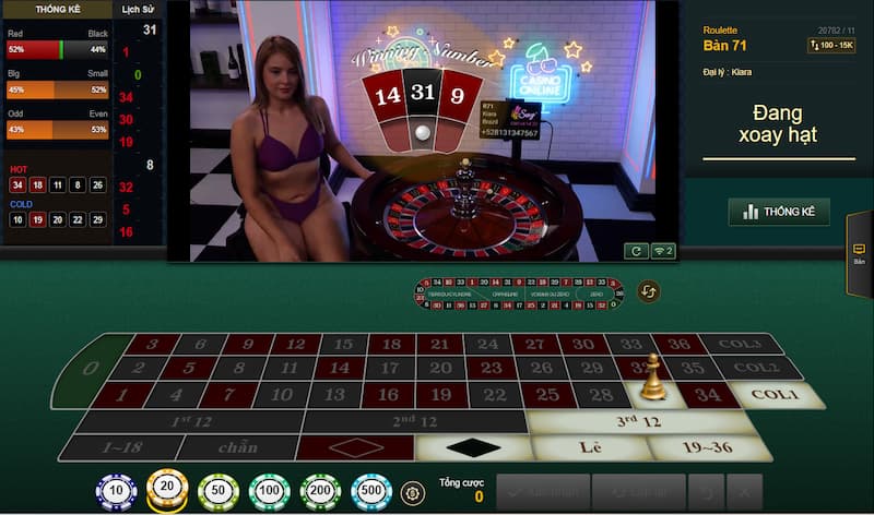 Các bước tham gia bàn chơi Roulette tại Kubet